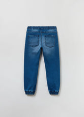 Ovs Denim Joggers With Drawstring